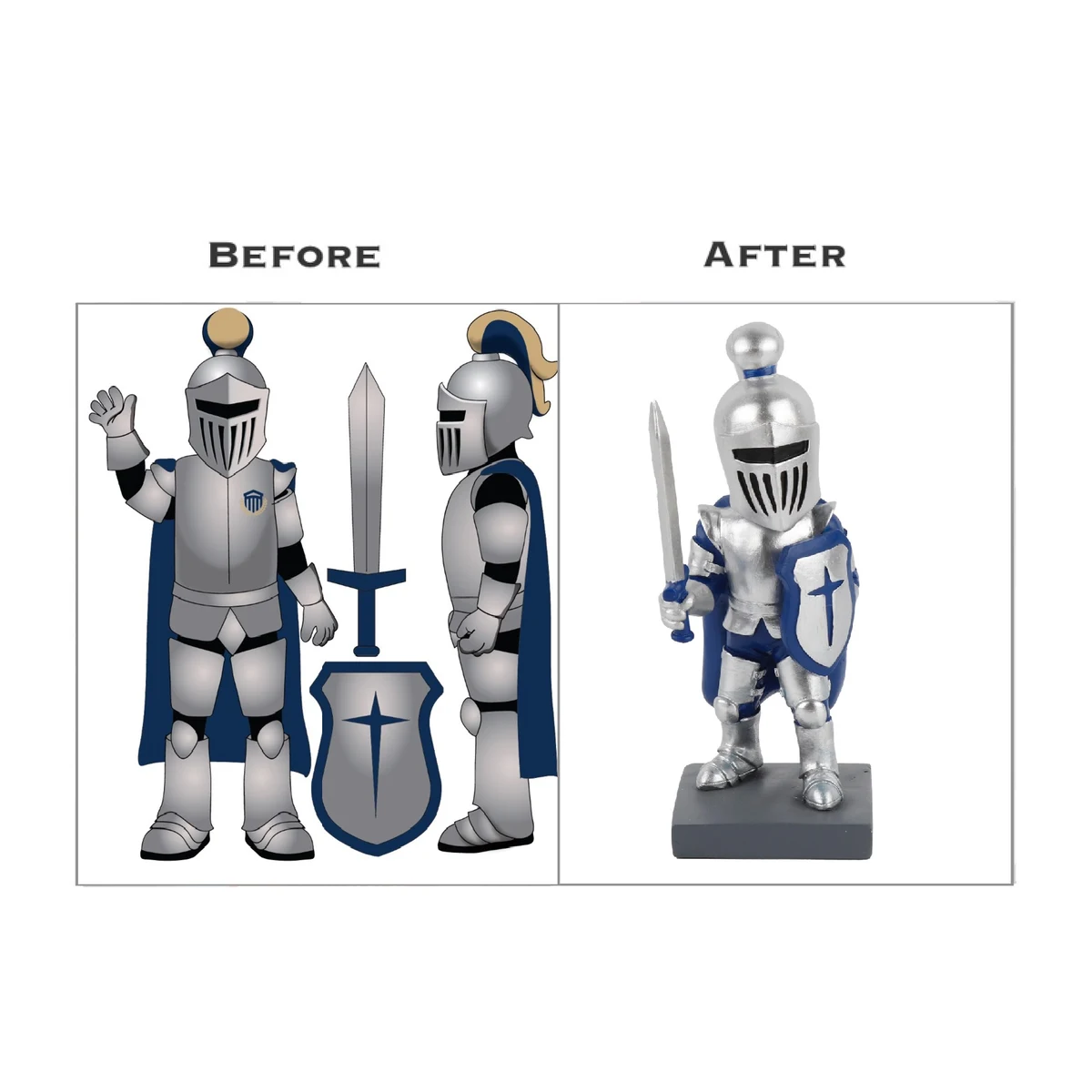 School Mascot-Custom Bobblehead Figurine Doll (Drop Testing for Every Batch) 1