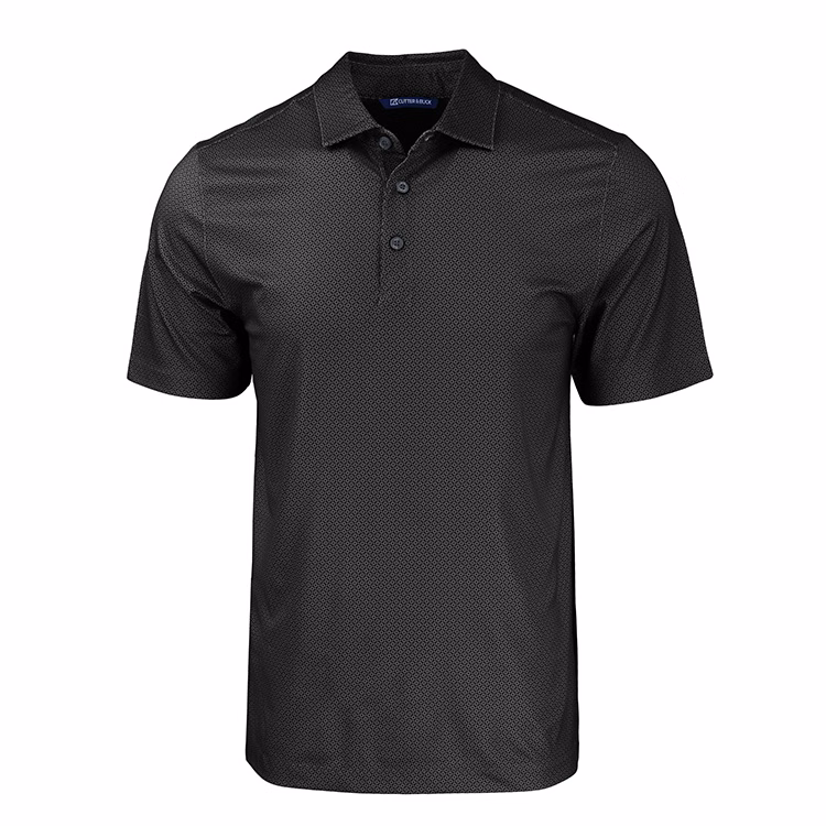 Cutter & Buck Pike Eco Tonal Geo Print Stretch Recycled Polo