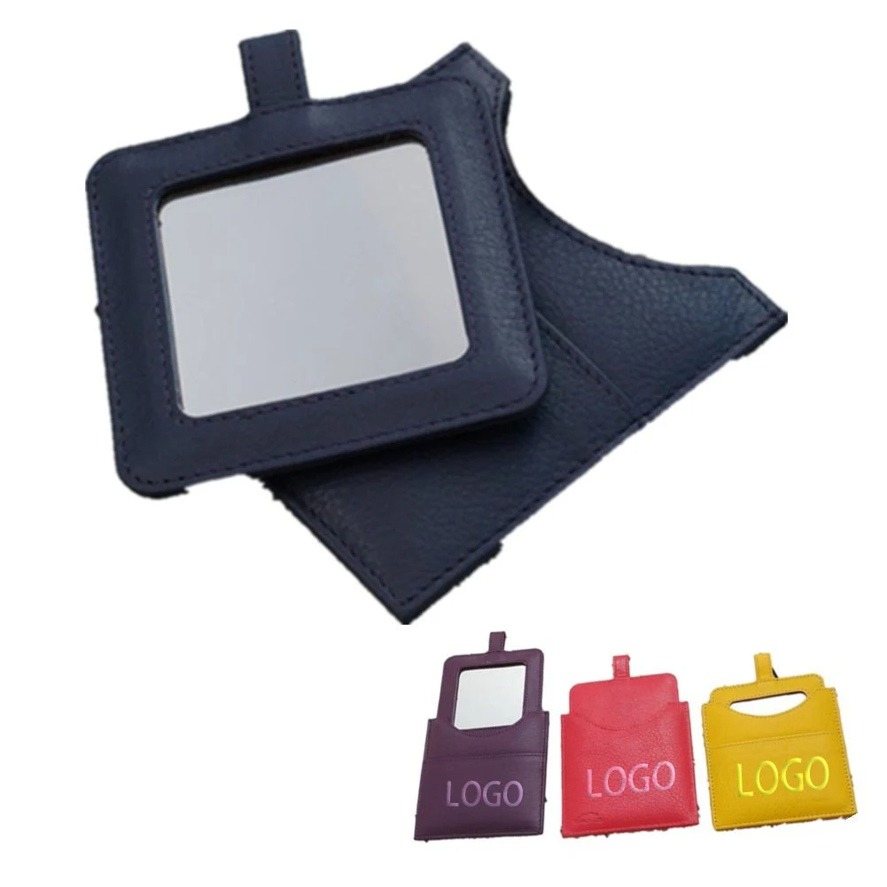 Square Shape Leather Make Up Mirror 1