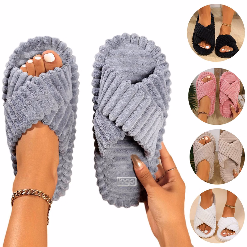 Plush Warm Women's Fluffy Slippers