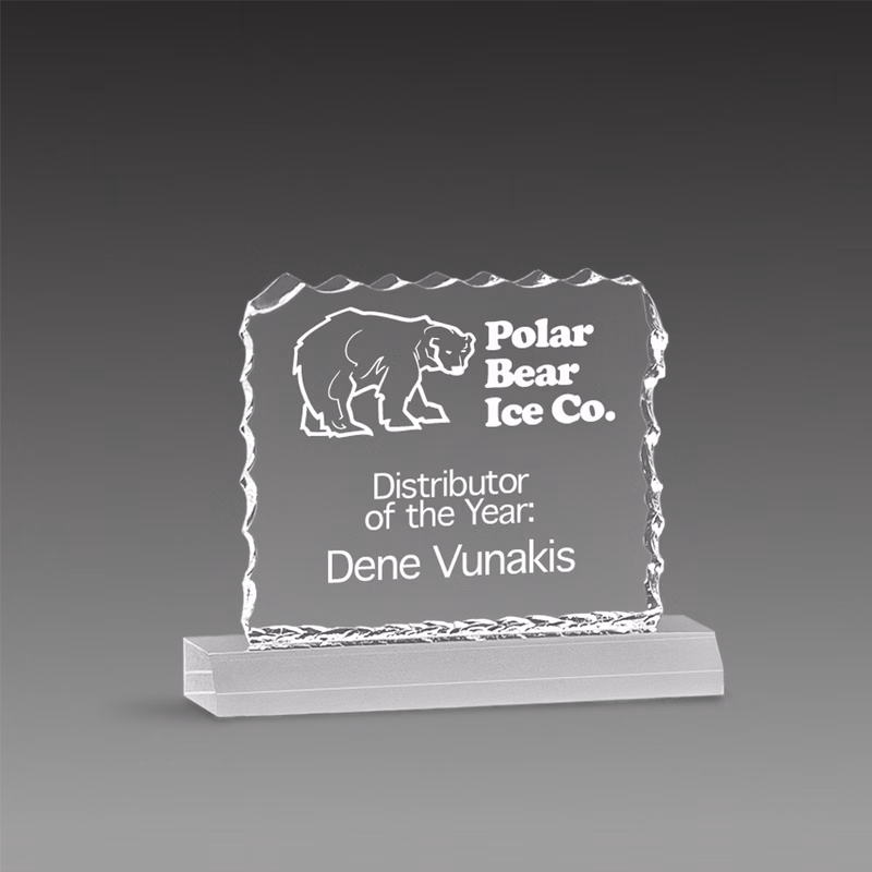 Corporate Cracked Ice Award (7"x6")