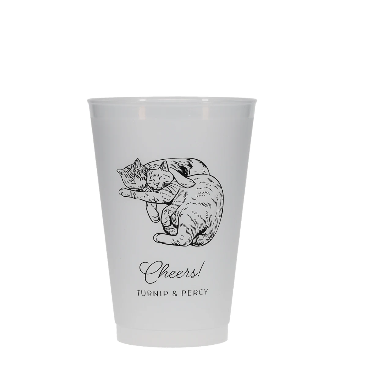 20 oz Frost-Flex Plastic Cup Frosted Tradition Print 1