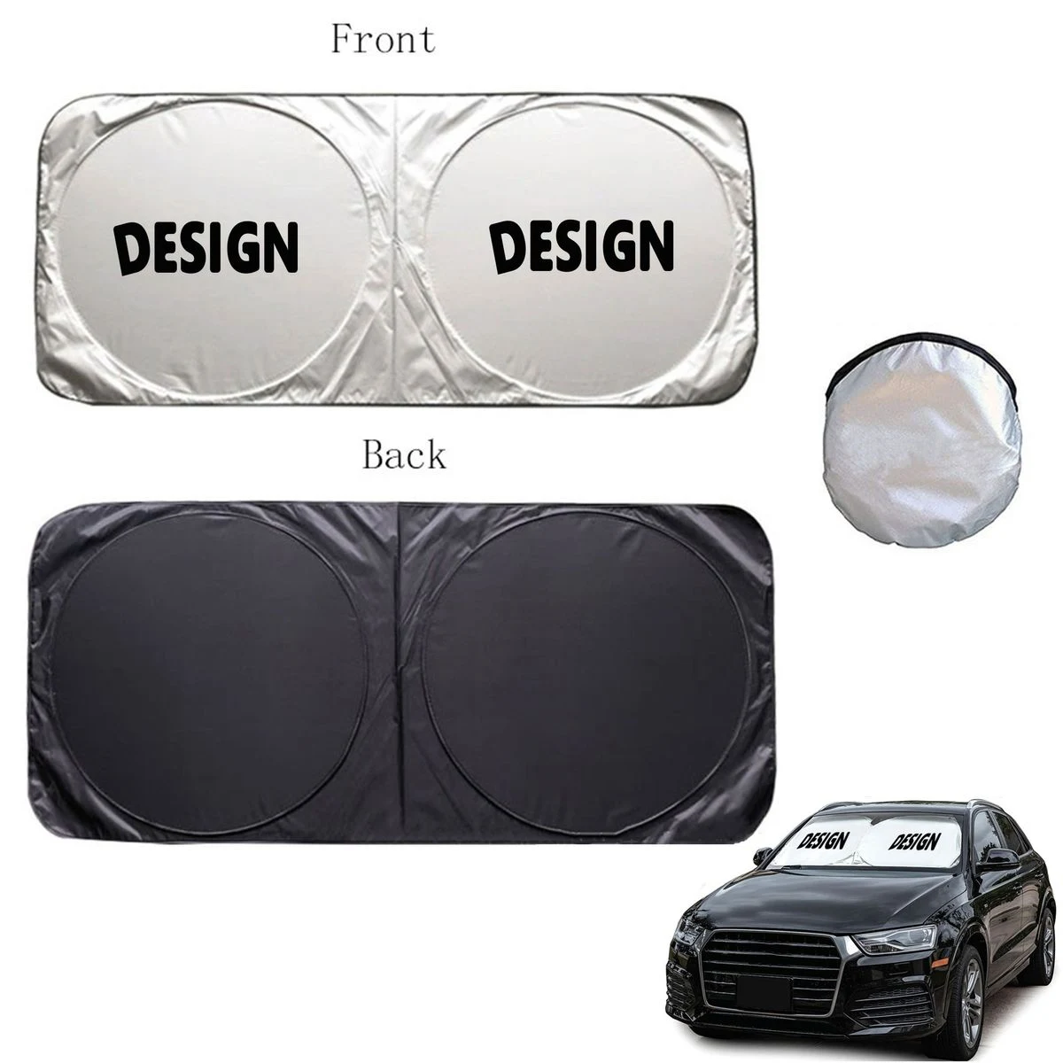 MOQ50 59 ?? 27.6 Pop Up Windshield Sun Shade 1