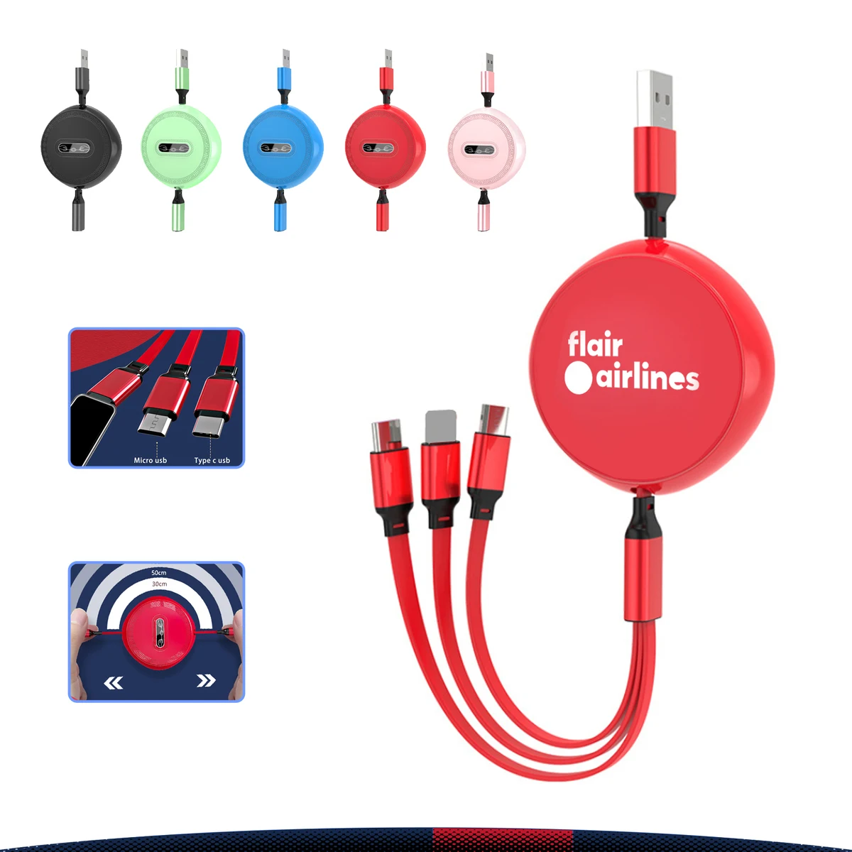Cosa 3-in-1 Multi Charging Cable 1