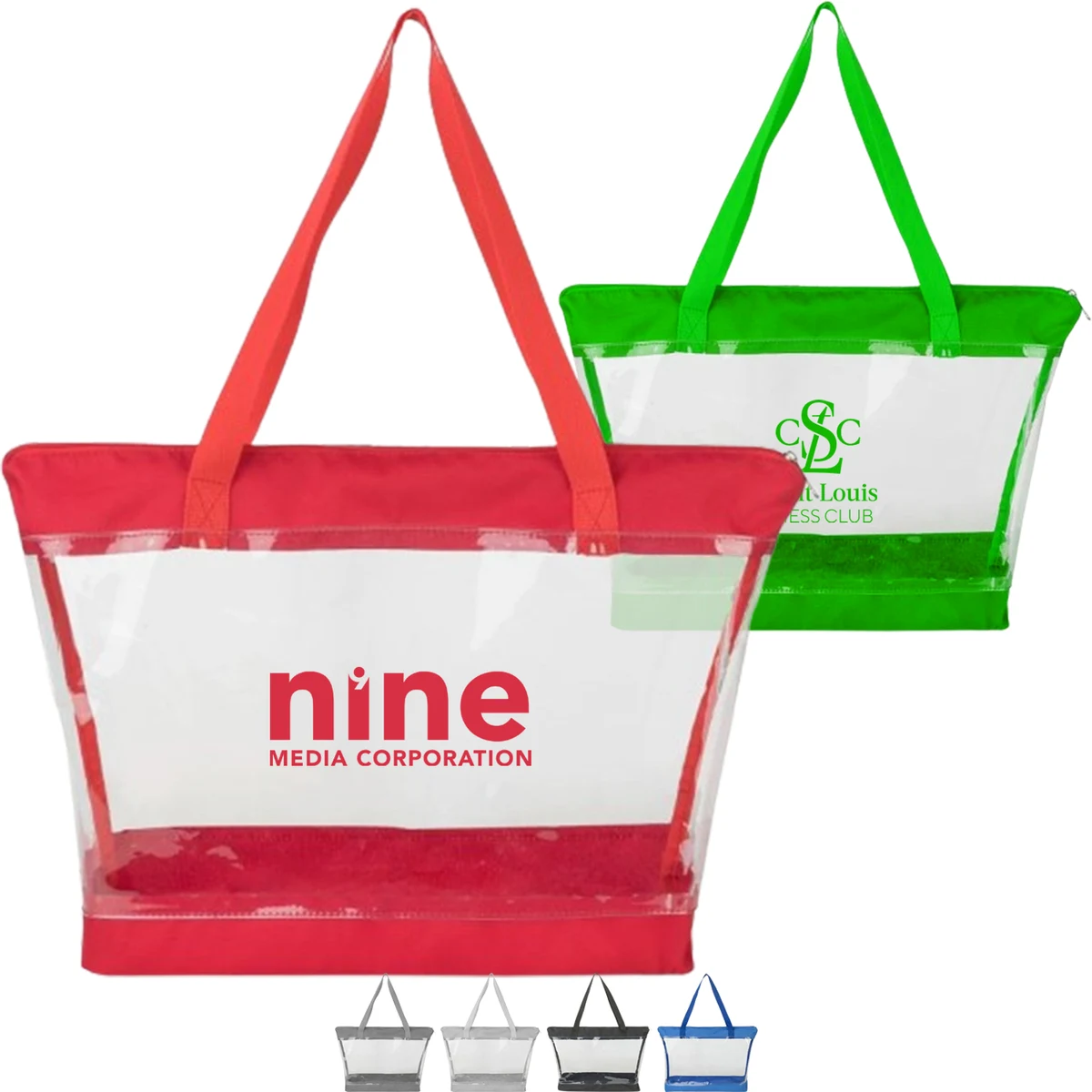 Clear PVC Transparent Shoulder Tote Bag 1
