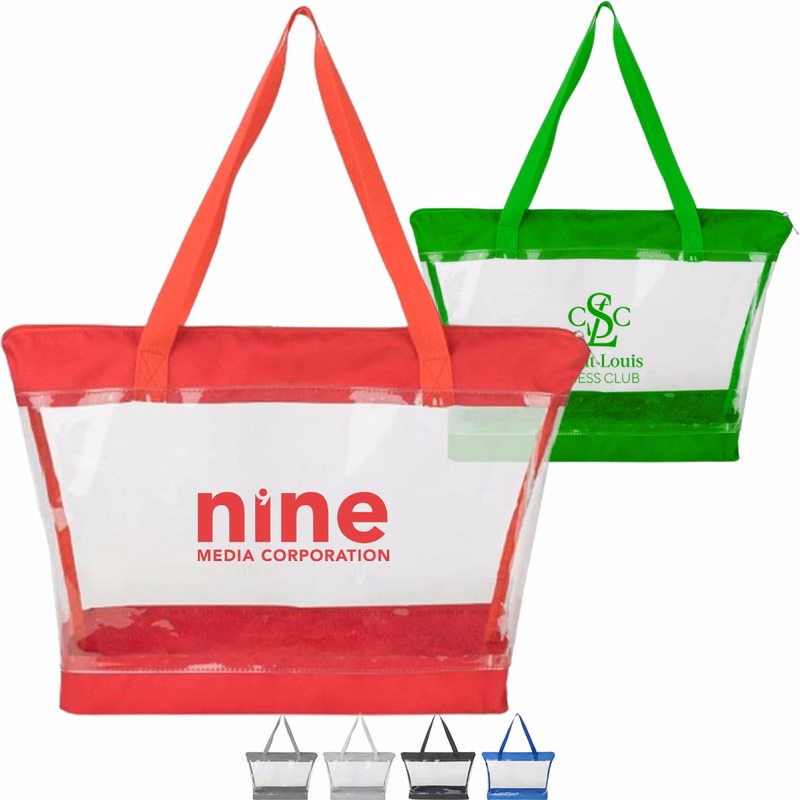 Clear PVC Transparent Shoulder Tote Bag