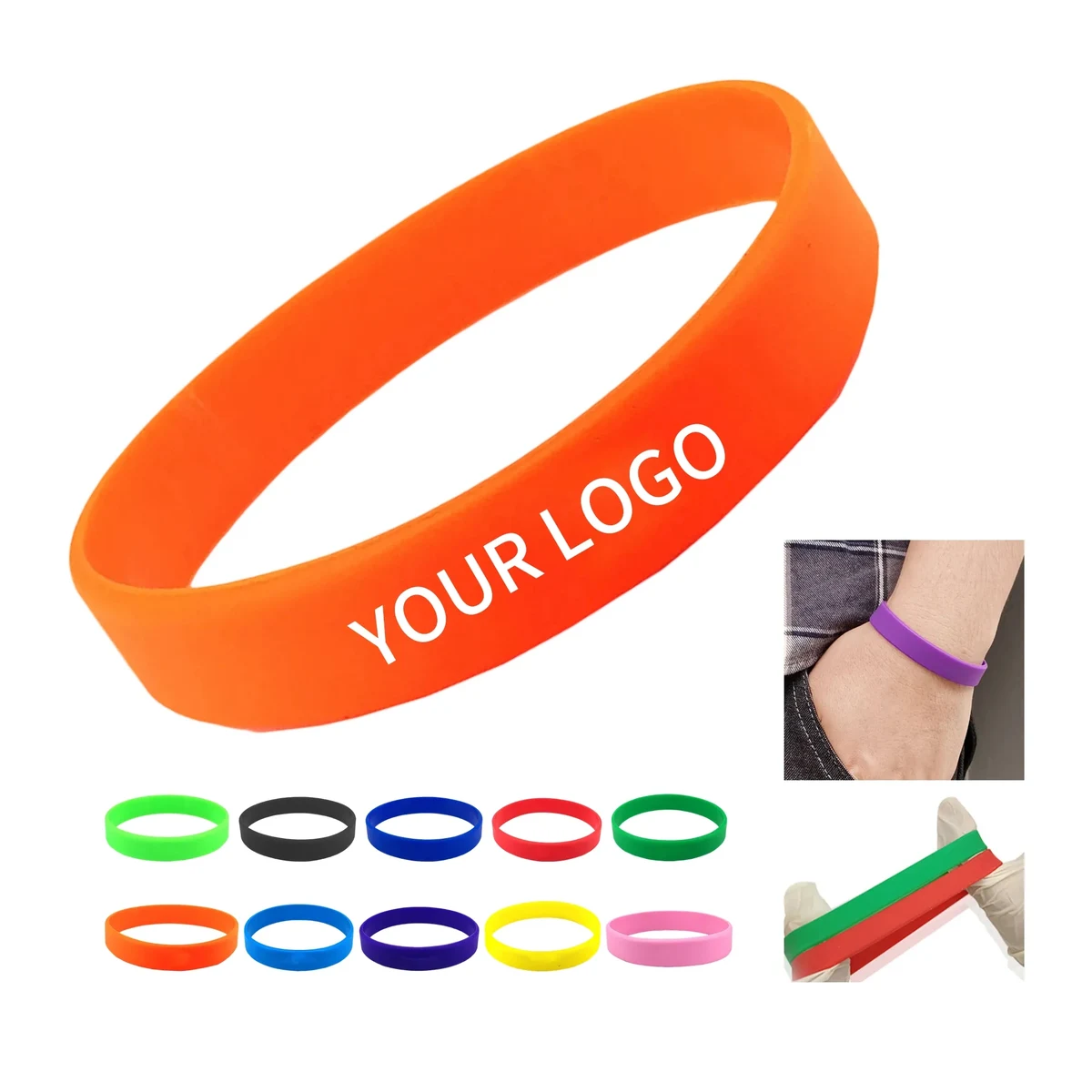 Customizable Silicone Wristbands for Events and Promotions 1