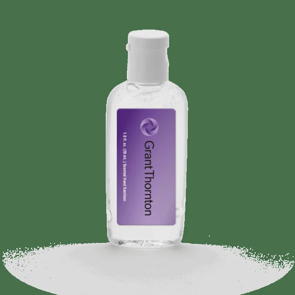 1 oz Clear Sanitizer in Oval Bottle 1