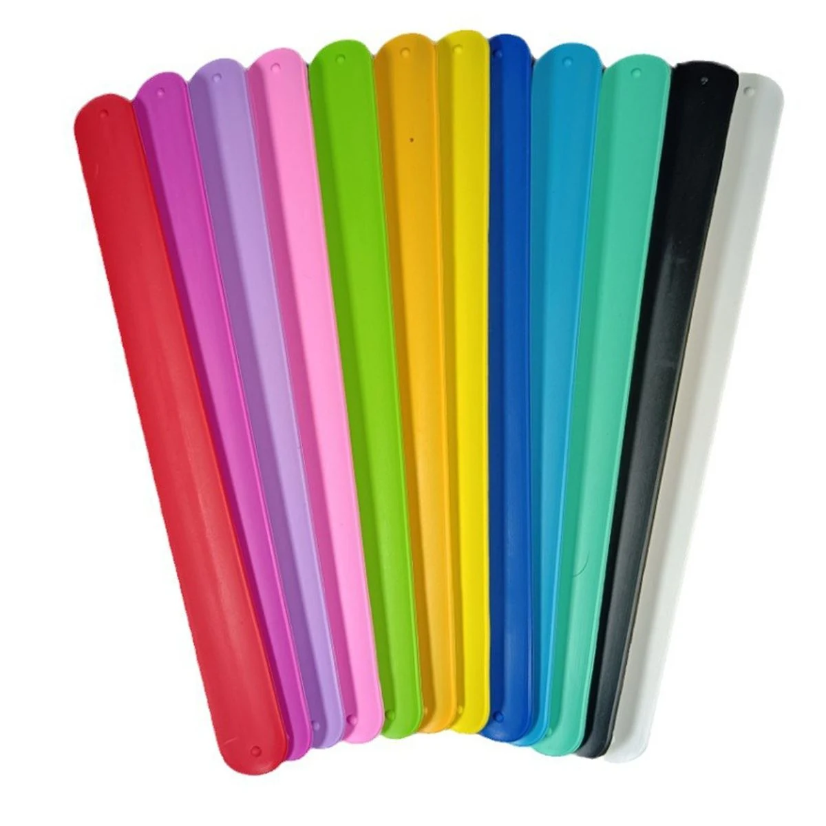 Silicone Rainbow Slap Bracelet 1