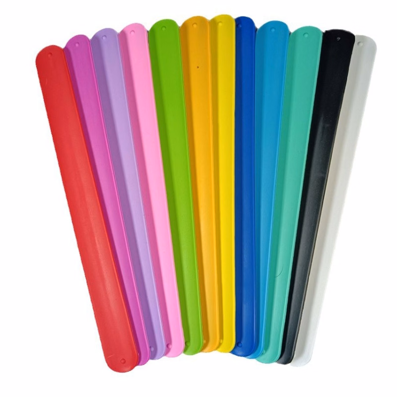 Silicone Rainbow Slap Bracelet