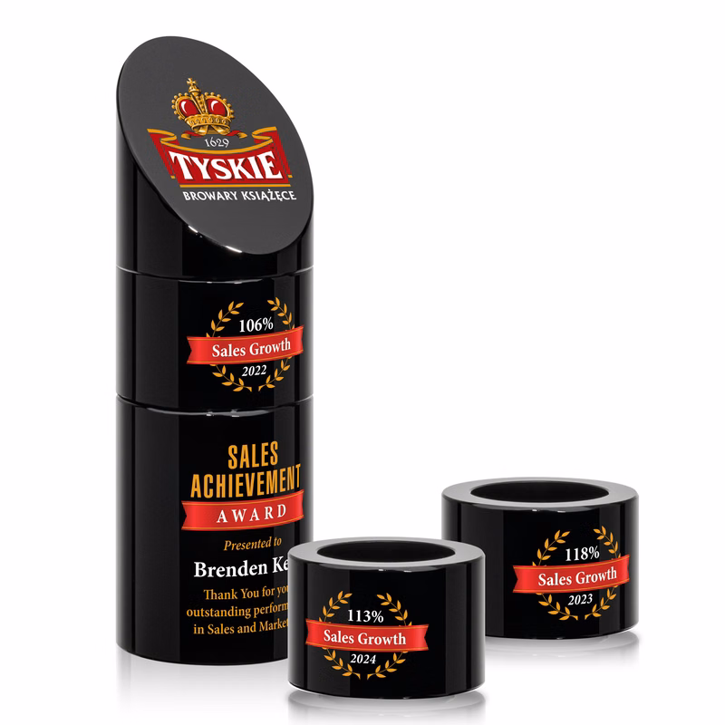 Atlantis Stacker VividPrint™ Award - Black