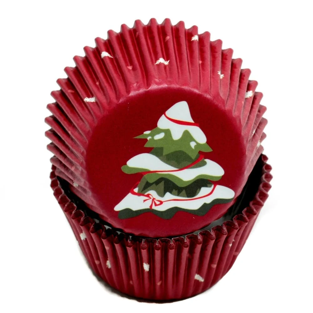 Holiday Baking Cups - 50 Pack 4 Designs 1