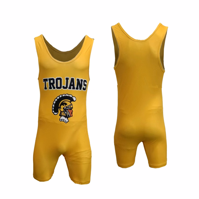 Men's Stretch Polyester Wrestling Singlet