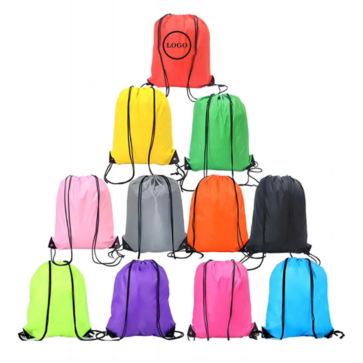 Lightweight Polyester Drawstring Bag 1