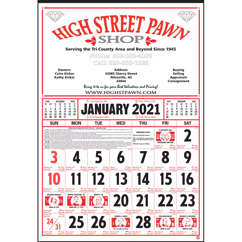 Style 55 12-Sheet Calendar