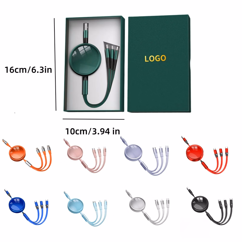 Three-in-One Fast Charging Data Cable-Promotional Essential
