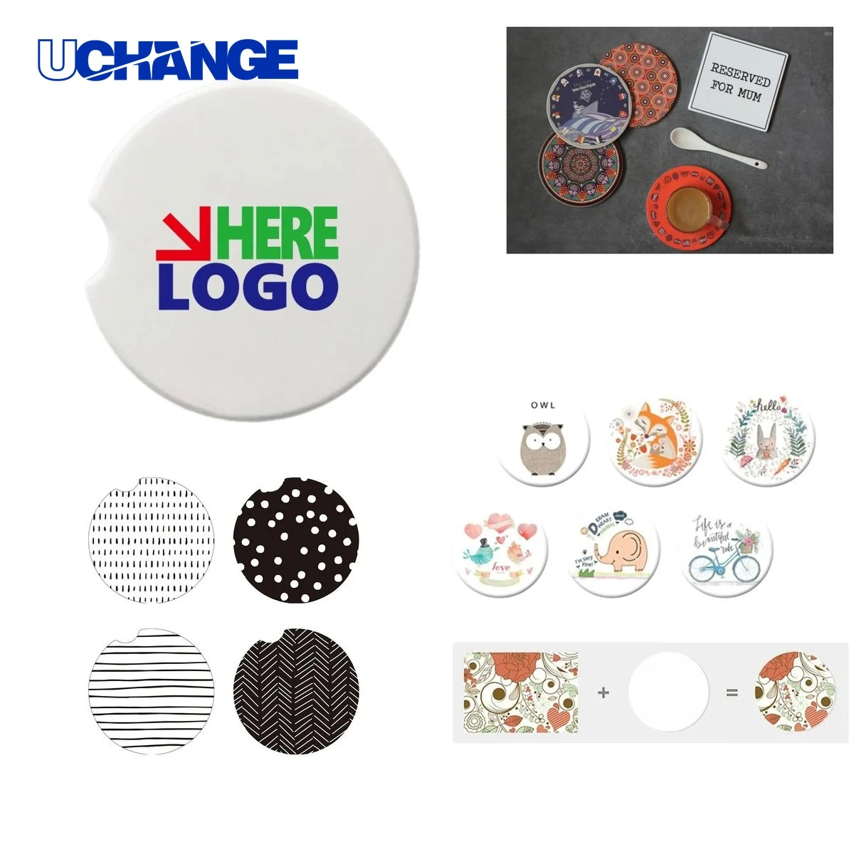 Absorbent Stone Car Coaster 1