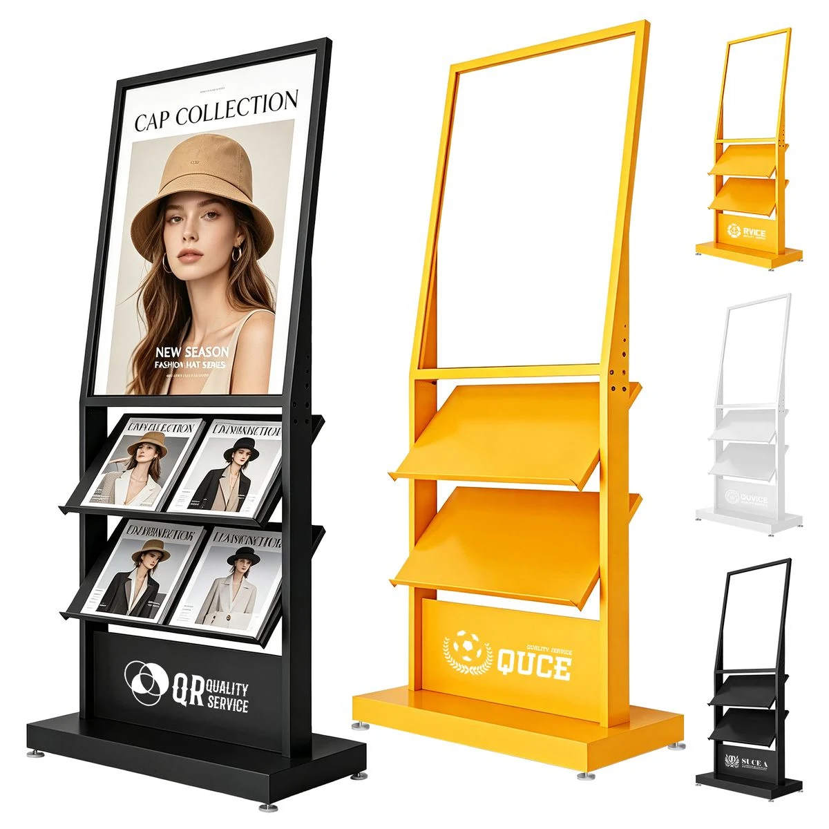 Floor Standing Catalog Display Rack 1