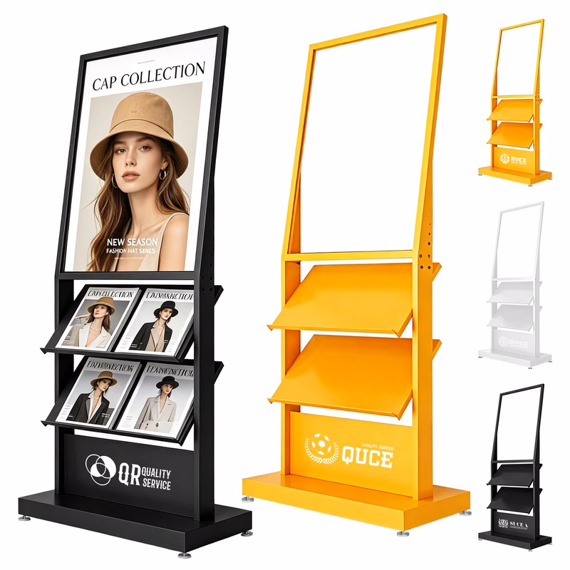 Floor Standing Catalog Display Rack