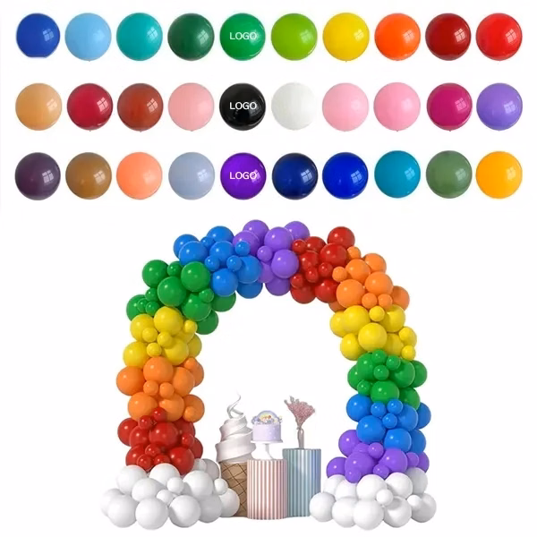 Colorful 10-Inch Latex Balloons with Party Decorations