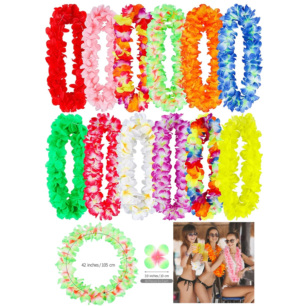 Thickened Hawaiian Leis Necklace Hawaiian Garland 1