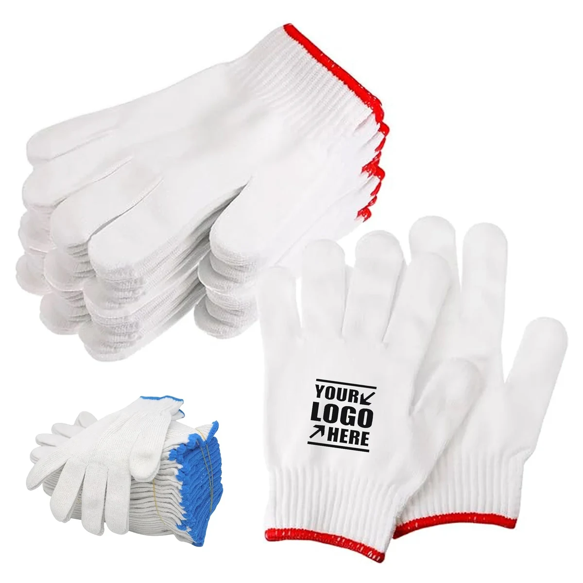500GSM Nylon Labor Protection Cotton Gloves 1