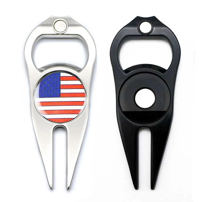 Golf Divot Repair Tool w/ Removable Marker & Bottle Opener 1