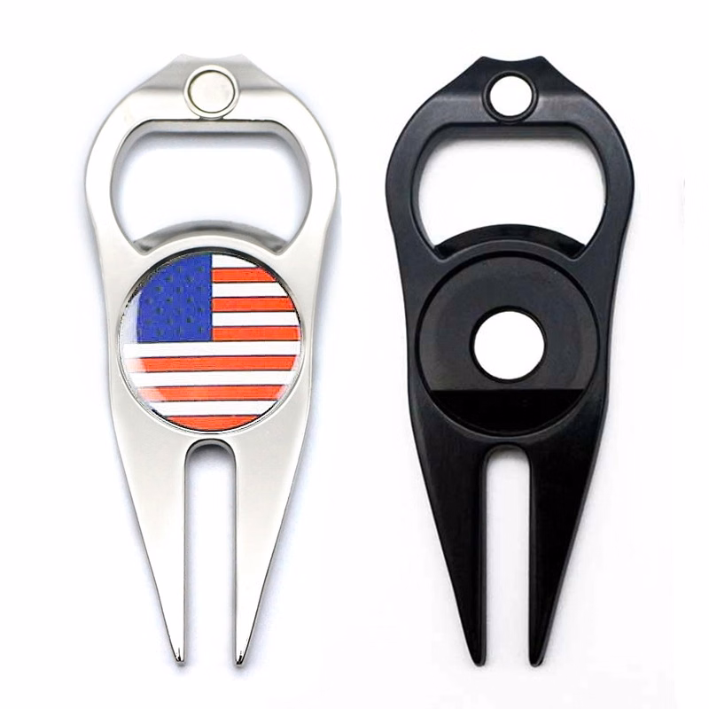 Golf Divot Repair Tool w/ Removable Marker & Bottle Opener