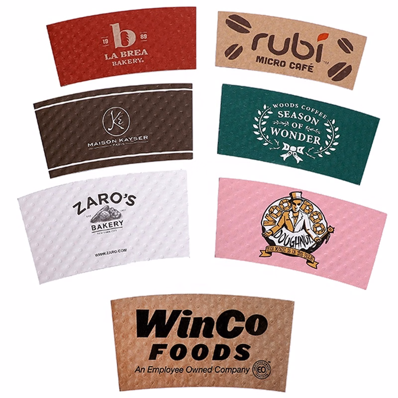 Custom Beverage Wrap Paper Sleeves