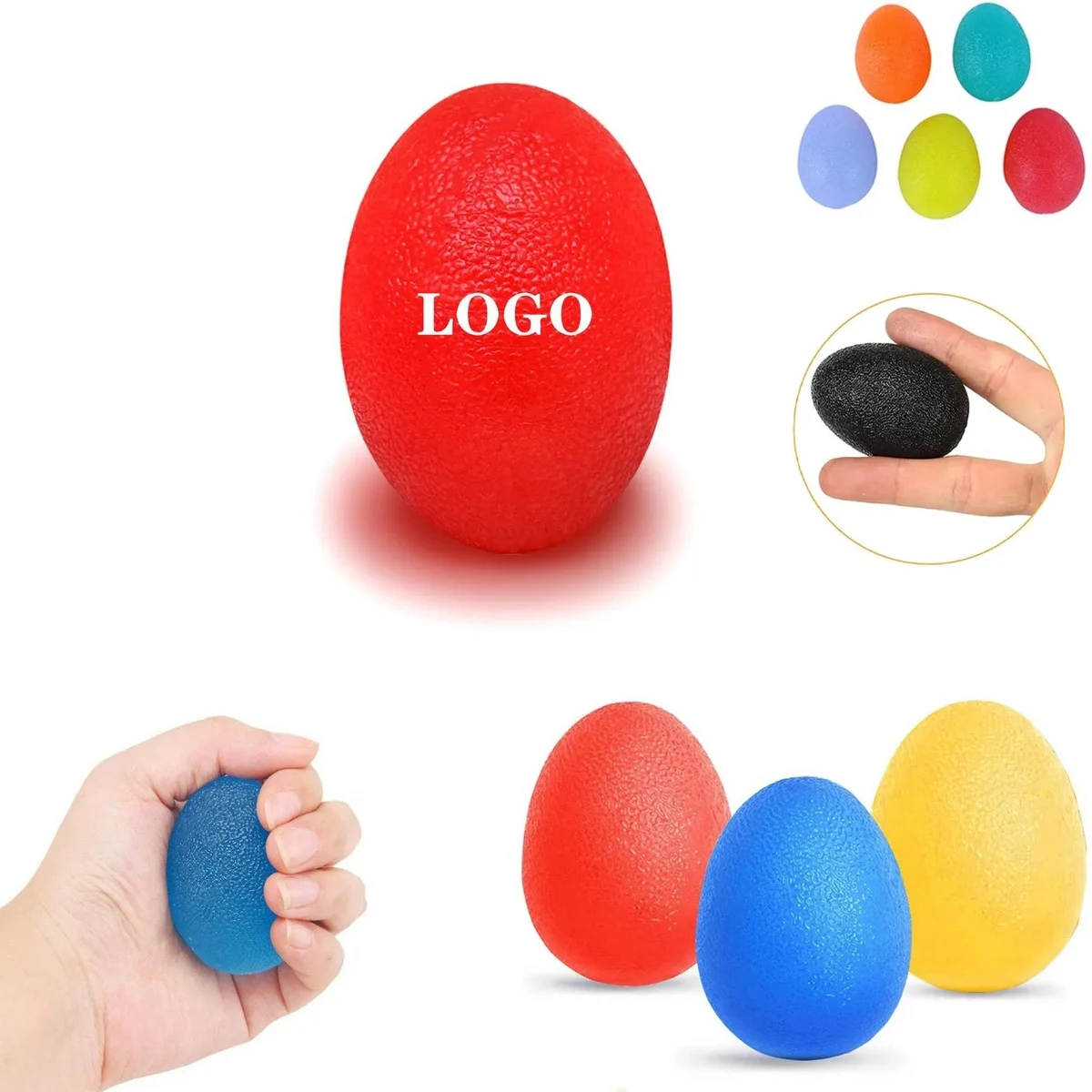 Hand Grip Strength Egg-Shaped Trainer Ball 1