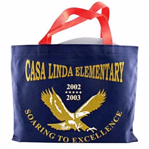 Colored Canvas Flat Tote Bag (14 1/2"x11")