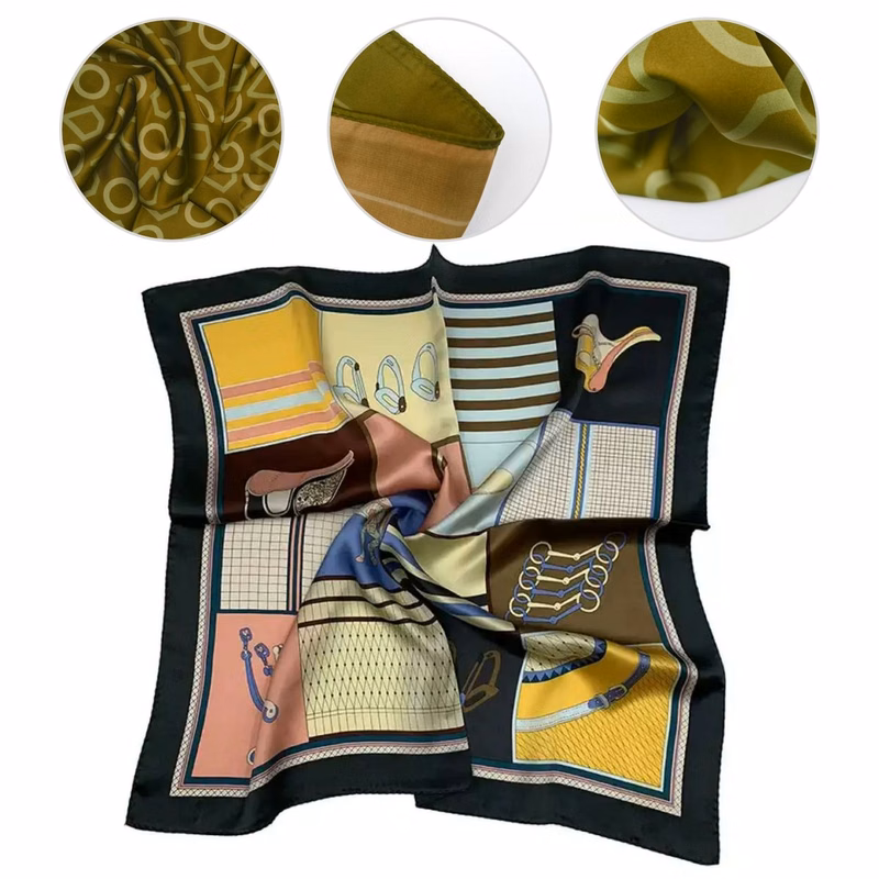 35'' Lightweight Imitation Silk Scarf For Custom Printed