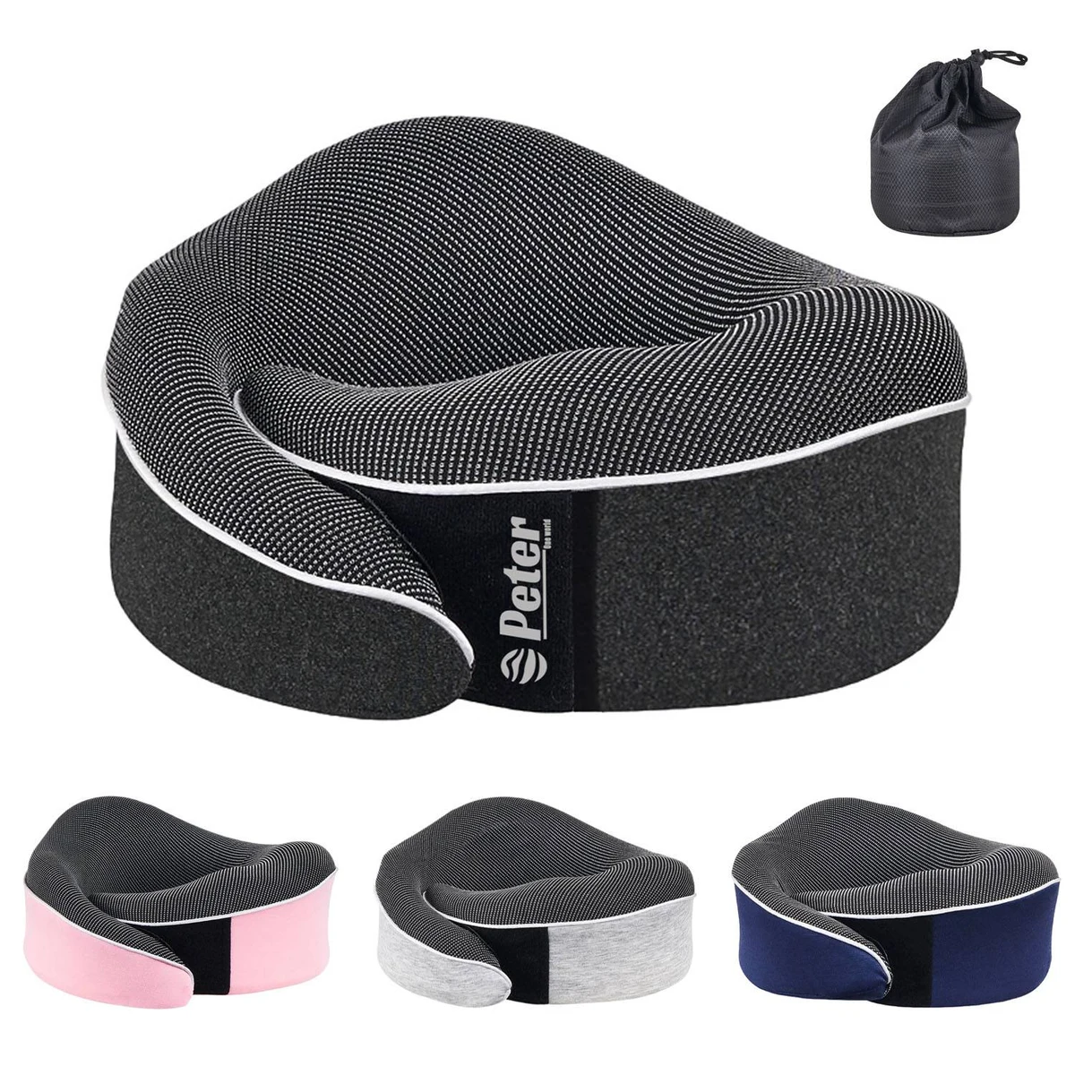 Portable Ergonomic Memory Foam Travel Neck Pillow 1