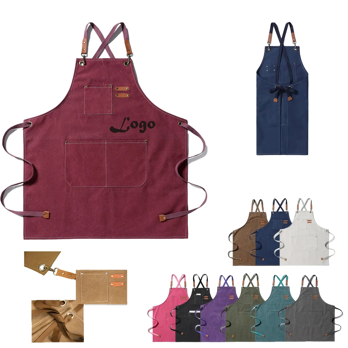 Canvas Bib Style Apron 1