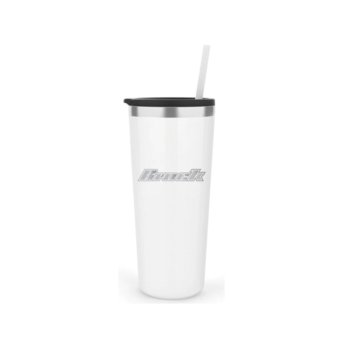 22 Oz. Maars White Roadie Tumbler w/Straw 1