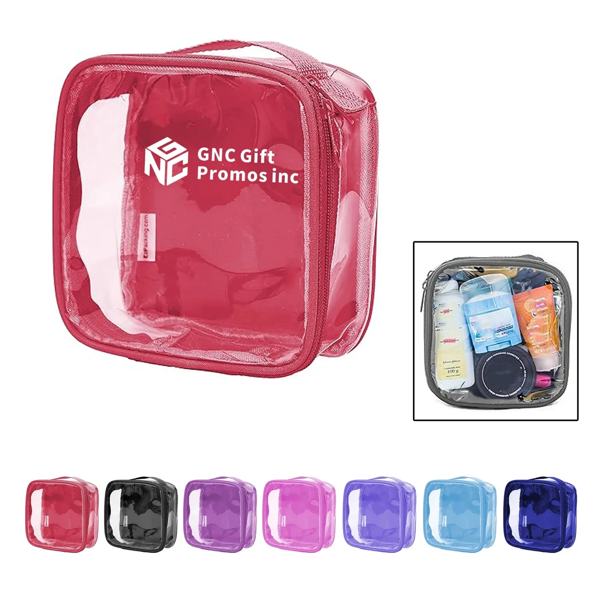 Bag Storage PVC Transparent 6.25" x 6.25" x 2.5" 1