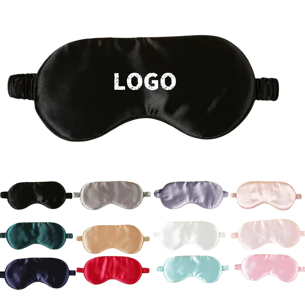 Light-blocking eye mask with customizable logo 1
