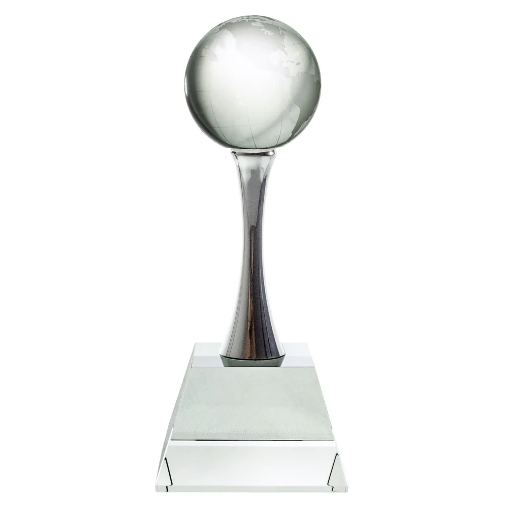 8" Optimaxx Globe on Curved Column 1
