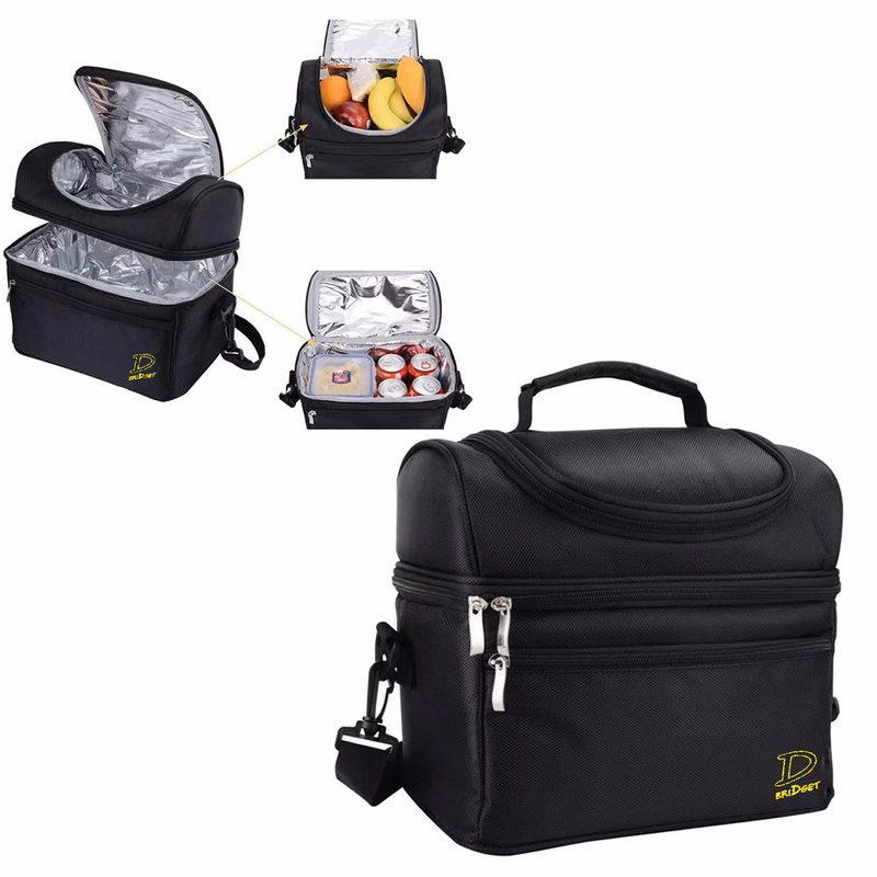Insulated Double Deck Lunch Bag