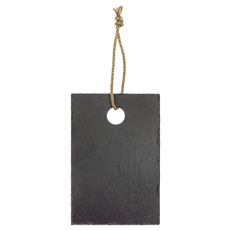 6" x 9" Rectangle Slate Cutting Board with Hanger String 1
