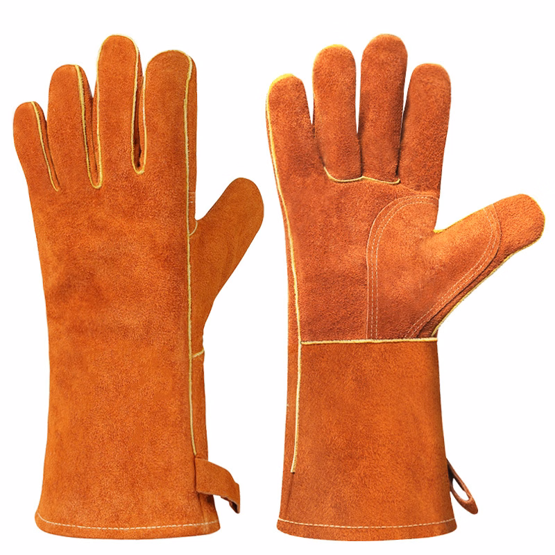 Heat Resistant BBQ Leather Gloves
