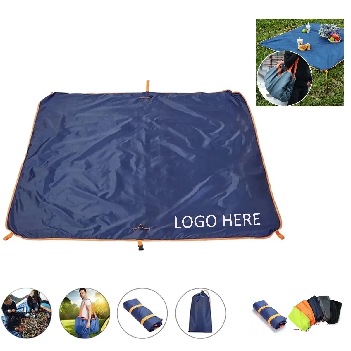 Outdoor Beach Picnic Blanket & Waterproof Travel Bag 1