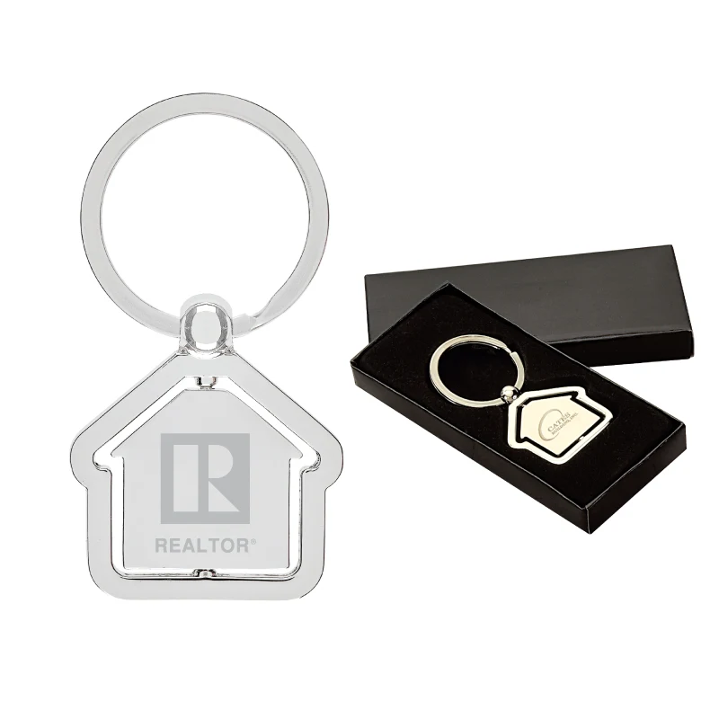 House Shaped Center Spinning Keyring 1