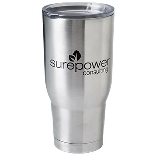 32 oz. Stainless Steel, Double Walled, Vacuum Insulated with Copper Lining "Pro" Travel Tumbler 1