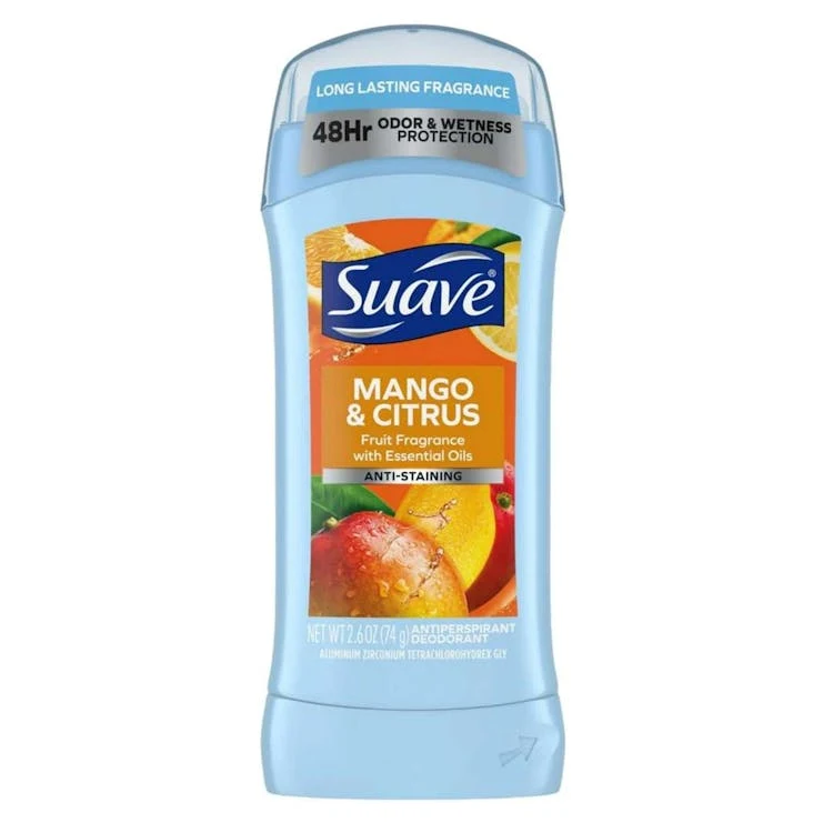 Suave Invisible Solid Antiperspirant Deodorant Mango and Citrus - 2.6 oz 1