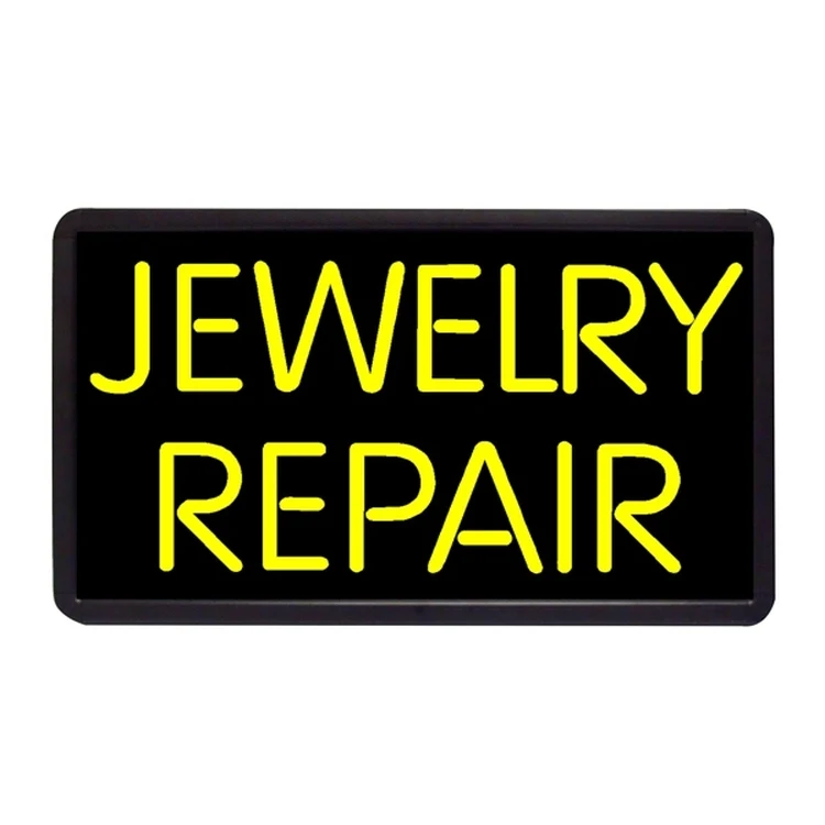 Repair Jewelry Repair 13" x 24" Simulated Neon Sign 1