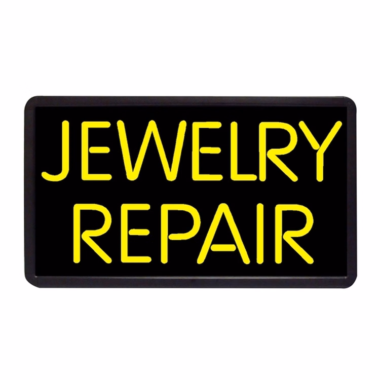 Repair Jewelry Repair 13" x 24" Simulated Neon Sign