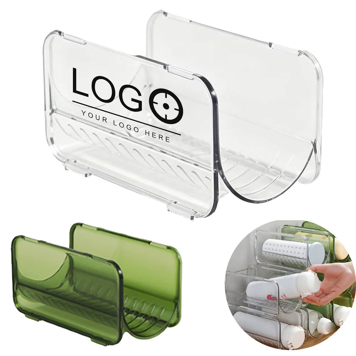 Stackable Plastic Water Bottle Rack 1