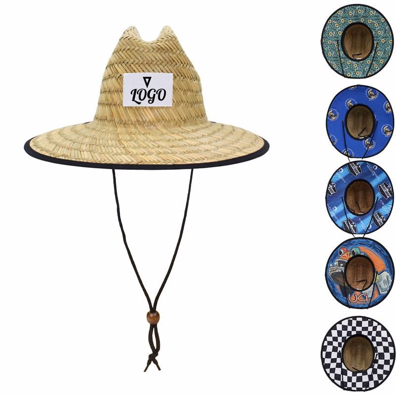 Travel Summer Straw Cowboy Hat MOQ 30pcs