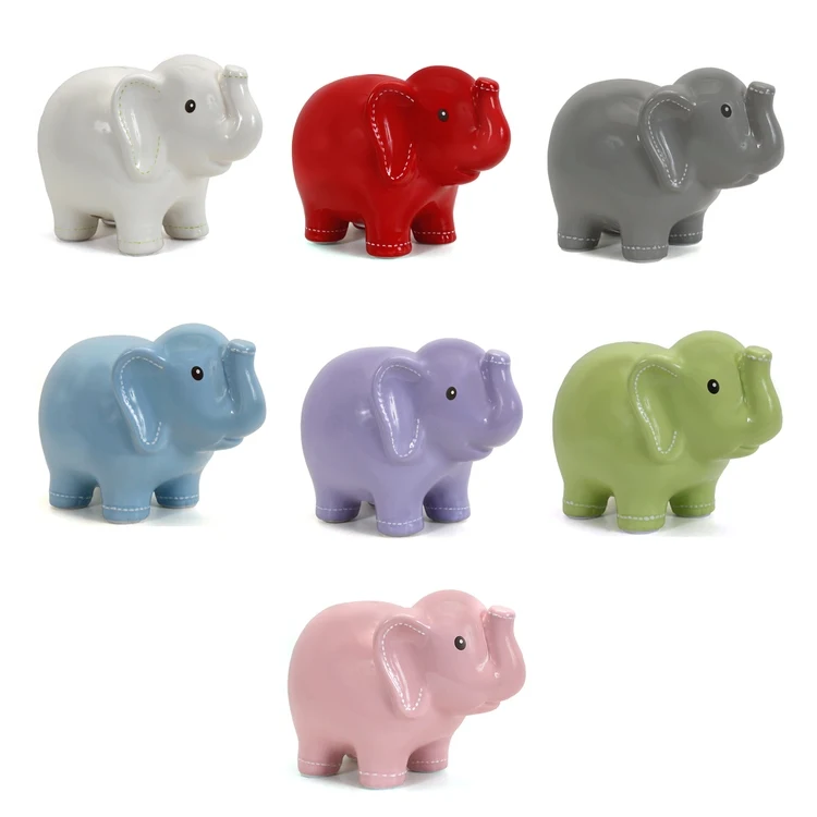 Jumbo Dolomite Ceramic Elephant Bank 1